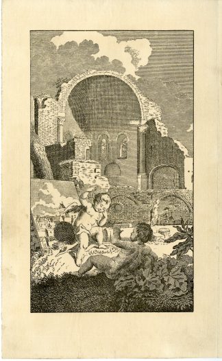 Antique Print-NIJMEGEN-VALKHOF CASTLE-PUTTI-NETHERLANDS-Anonymous-c.1880