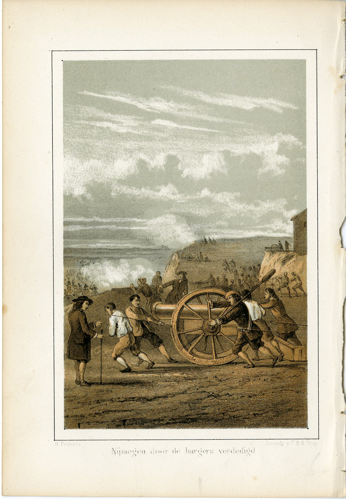 Pictura 14857 416x599 Antique Print-NIJMEGEN-ATTACK-ARTILLERY-WAR-NETHERLANDS-Trap-1880