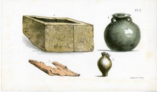 Antique Print-DUTCH ARTEFACTS-TROUGH-VASE-NETHERLANDS-Mulder-Leeuw-1880