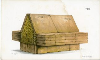 Antique Print-HUNEBED-DOLMEN-RECONSTRUCTION-NETHERLANDS-Mulder-Leeuw-1880
