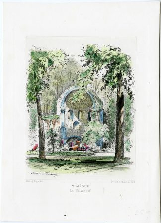 Antique Print-NIJMEGEN-VALKENHOF CASTLE-NETHERLANDS-Lalanne-Havard-1882