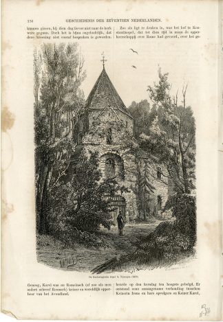 Antique Print-NIJMEGEN-CAROLINGIAN CHAPEL-NETHERLANDS-Vermorcken-c. 1875