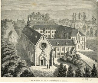 Antique Print-HUISSEN-DOMINICAN MONASTERY-NETHERLANDS-Walter-c. 1875