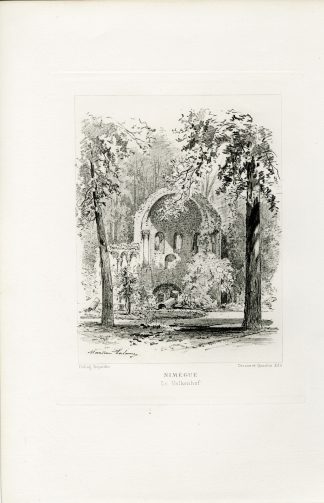 Antique Print-NIJMEGEN-VALKENHOF CASTLE-NETHERLANDS-Lalanne-Havard-1882