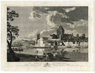 Antique Print-NIJMEGEN-VALKHOF-CASTLE-NETHERLANDS-Thelott-Hoogers-c. 1795