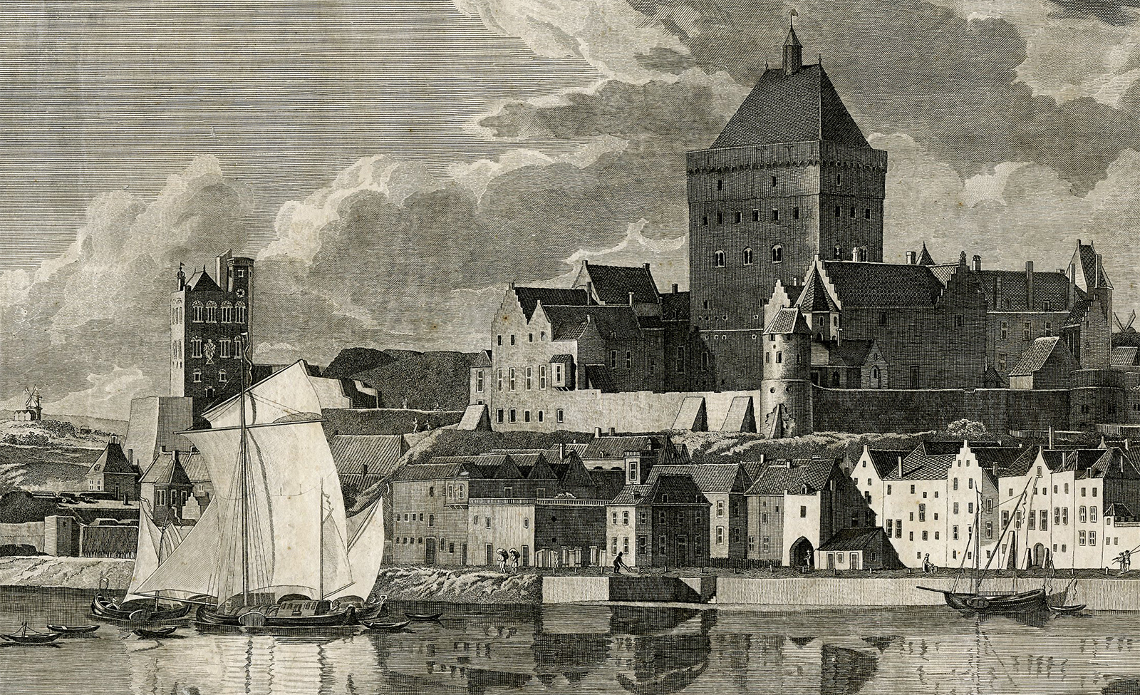Pictura 14944 416x254 Antique Print-NIJMEGEN-VALKHOF-CASTLE-NETHERLANDS-Thelott-Hoogers-c. 1795 - Image 3