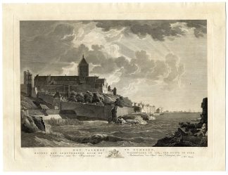 2-Antique Prints-NIJMEGEN-VALKHOF-CASTLE-NETHERLANDS-Thelott-Hoogers-c. 1795