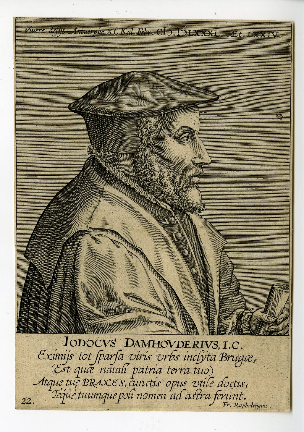 Pictura 15017 416x591 Antique Print-PORTRAIT-JOOS DE DAMHOUDER-DAMHOUDERIUS-Galle-1608