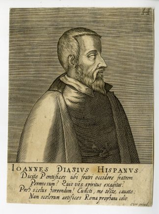 Antique Print-PORTRAIT-JUAN DIAZ-DIASIUS-REFORMATION-Hondius-1602