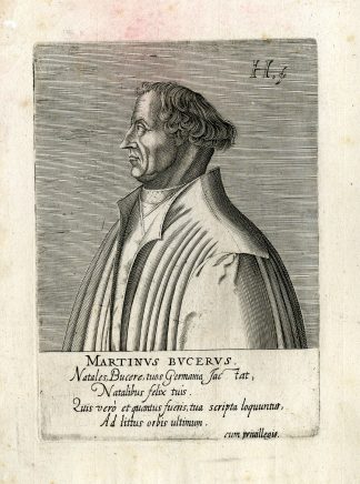 Antique Print-PORTRAIT-MARTIN BUCER-BUCERUS-REFORMATION-Hondius-1602
