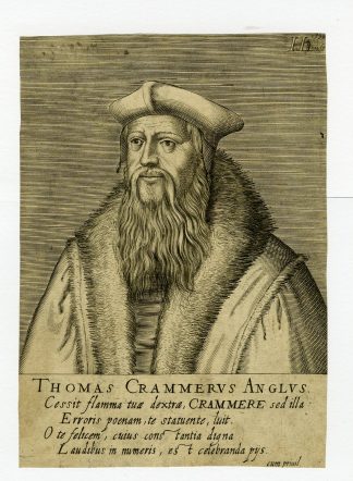 Antique Print-PORTRAIT-THOMAS CRANMER-CRAMMERUS-REFORMATION-Hondius-1602