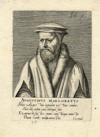 Antique Print-PORTRAIT-AUGUSTIN MARLORAT-MARLORATUS-REFORMATION-Hondius-1602