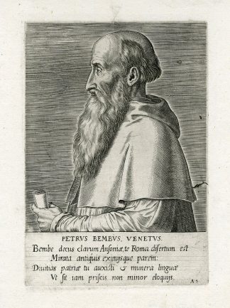 Antique Print-PORTRAIT-PIETRO BEMBO-BEMBUS-Galle-1608