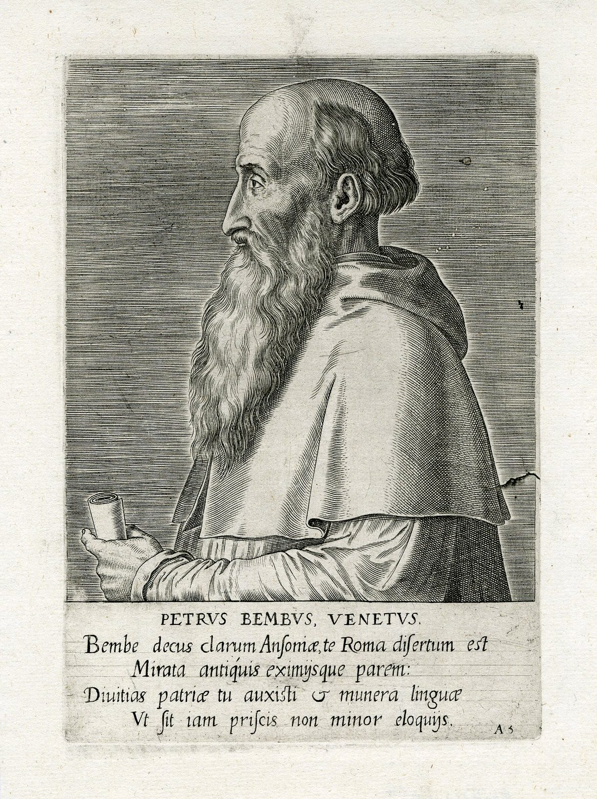 Pictura 15043 416x557 Antique Print-PORTRAIT-PIETRO BEMBO-BEMBUS-Galle-1608