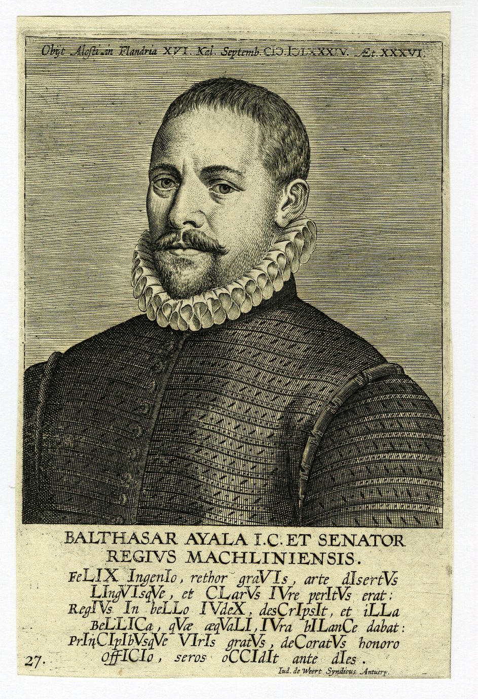 Pictura 15044 416x608 Antique Print-PORTRAIT-BALTHASAR AYALA-Galle-1608