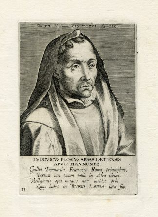 Antique Print-PORTRAIT-LOUIS DE BLOIS-BLOSIUS-LIESSIES-Galle-1608