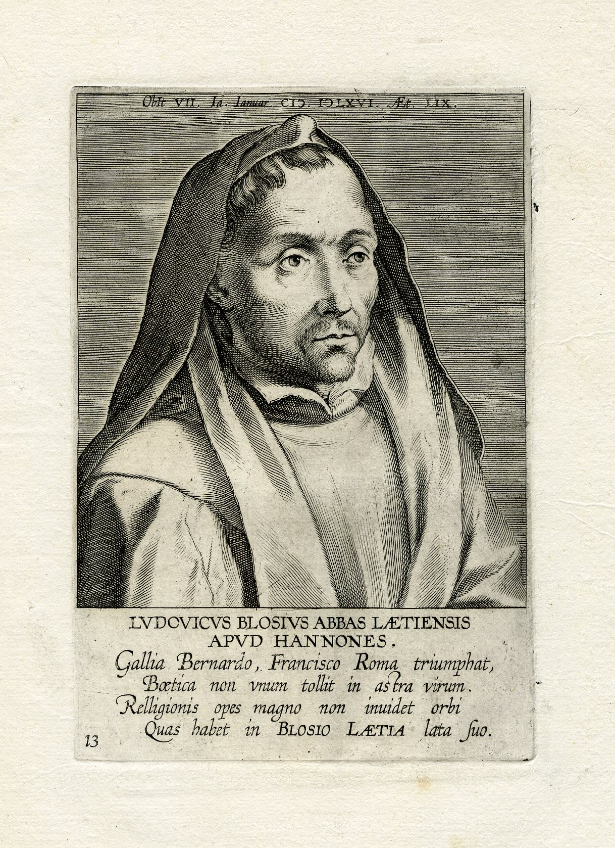 Pictura 15046 416x573 Antique Print-PORTRAIT-LOUIS DE BLOIS-BLOSIUS-LIESSIES-Galle-1608