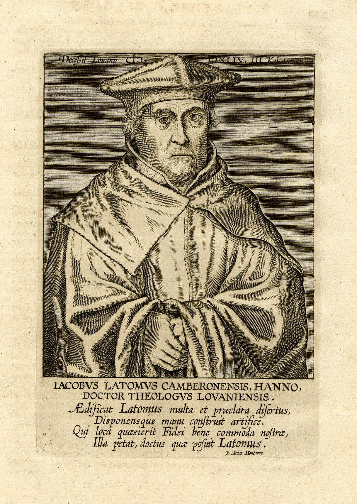 Pictura 15050 416x587 Antique Print-PORTRAIT-JACQUES MASSON-JACOBUS LATUMUS-Galle-1608