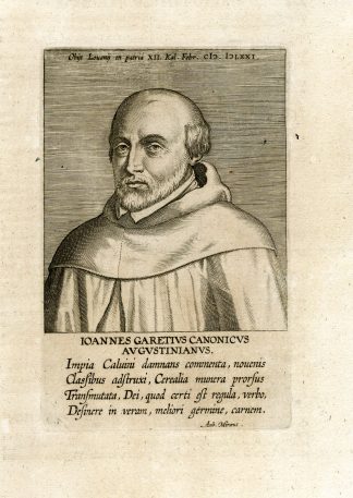 Antique Print-PORTRAIT-JOHANNES GARET-GARETIUS-Galle-1608