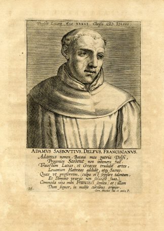 Antique Print-PORTRAIT-ADAM SASBOUT-SASBOUTIUS-Galle-1608