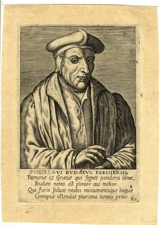 Antique Print-PORTRAIT-GUILLAUME BUDE-BUDAEUS-Galle-1608
