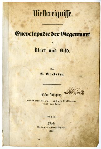 Catalogue-Weltereingnisse-Encyclopedie der Gegenwart-by Goehring-1855/56