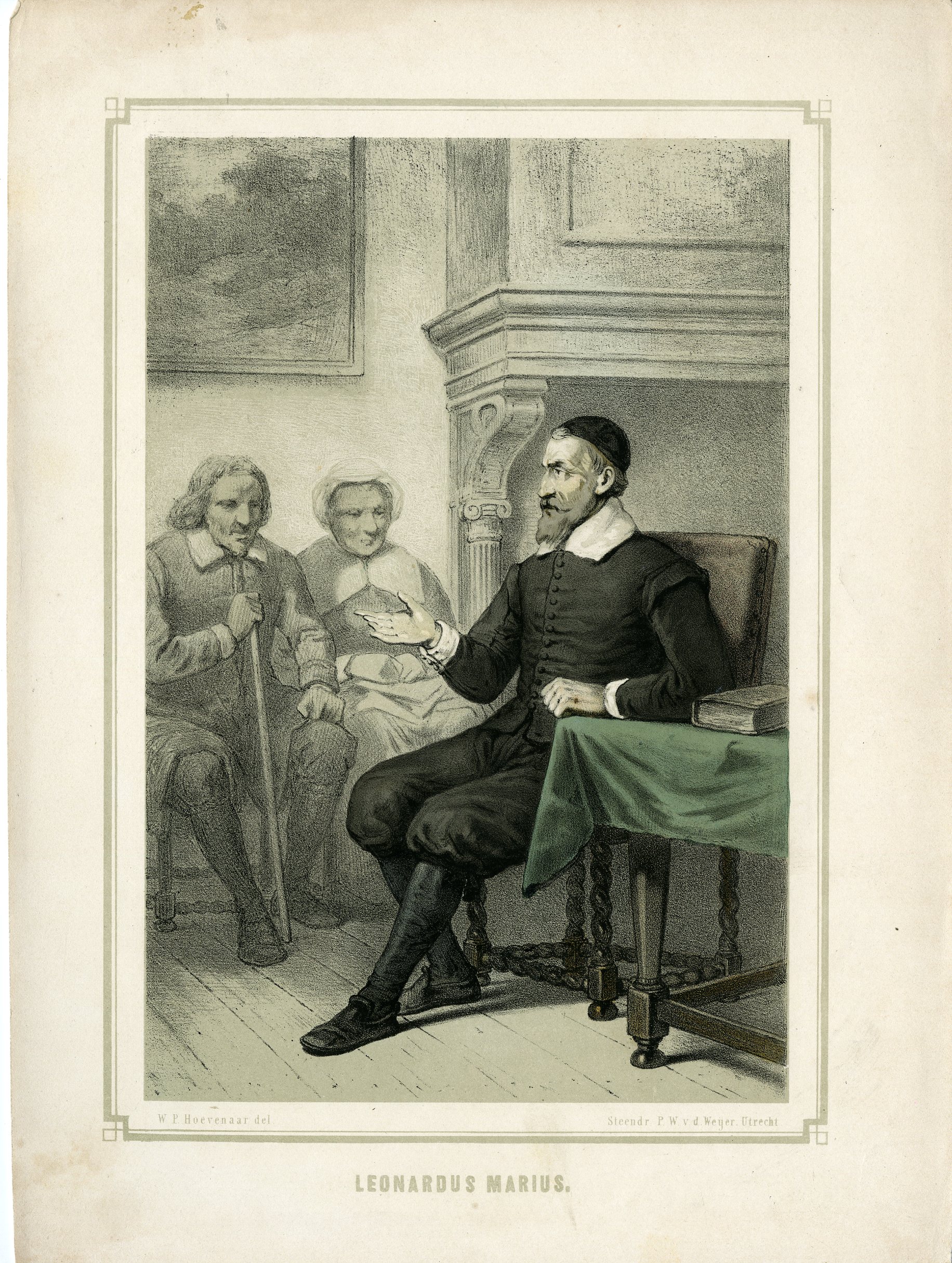 Pictura 15259 416x552 Antique Print-PORTRAIT-LEONARDUS MARIUS VAN DER GOES-Hoevenaar-1834