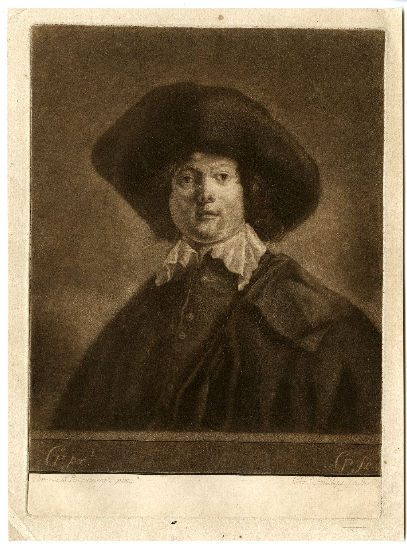 Pictura 15262 416x562 Antique Master Print-PORTRAIT-CAPTAIN OF BANDITS-Phillips-Poelenburch-c.1760
