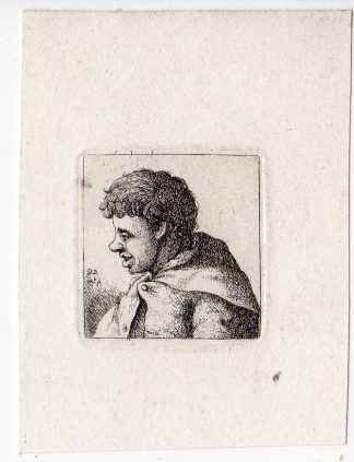 Antique Master Print-PORTRAIT-YOUNG MAN-Deuchar-1780