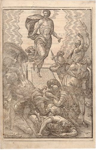 Antique Print-RESURRECTION OF CHRIST-van der Borcht (1)-Parmigianino-1600