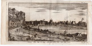 Antique Print-FRANCE-PARIS-ILE DE LA CIT&Eacute;-NOTRE DAME-SEINE-Sesone -1750