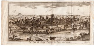 Antique Print-FRANCE-PARIS-CHURCHES-MILLS-BUILDINGS-CAPITAL-Sesone -1750