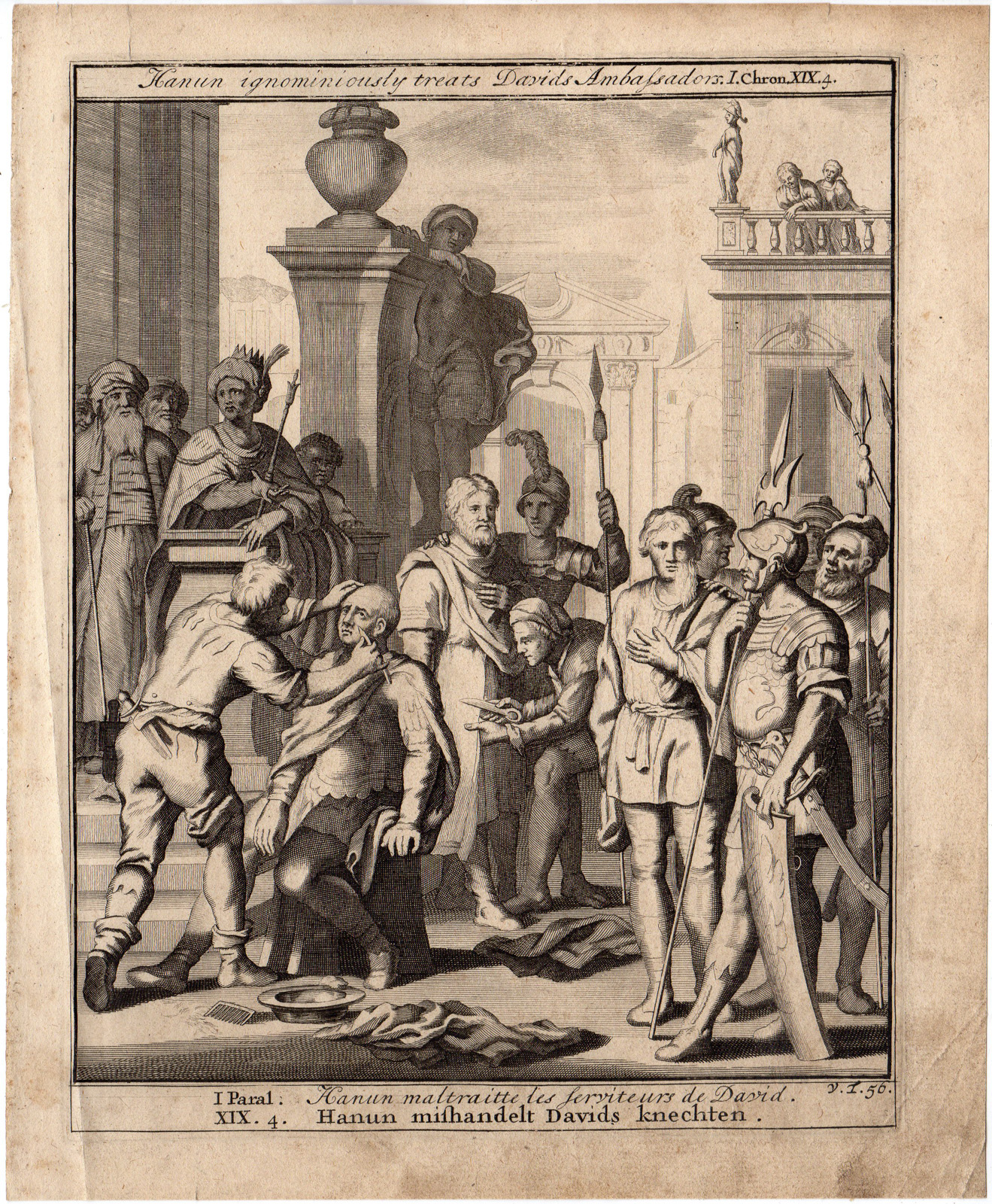 RB 4151 416x505 Antique Print-BIBLE-BEARD SHAVEN OFF-DAVIDS MESSENGERS-Scheits-1754