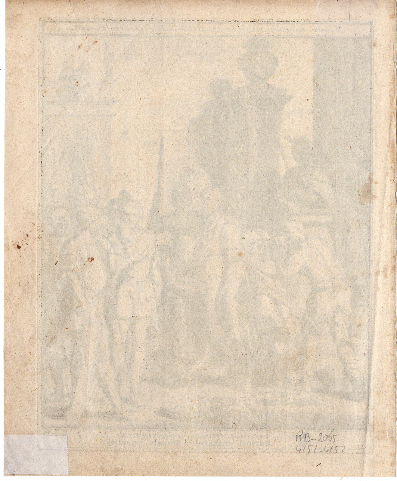 RB 4152 416x505 Antique Print-BIBLE-BEARD SHAVEN OFF-DAVIDS MESSENGERS-Scheits-1754 - Image 2