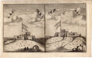 Antique Print-GHANA-ACCRA-GOLD COAST-DANISH FORT-CHRISIANSBORG-Bosman-1705