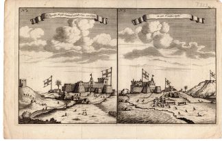 Antique Print-GHANA-ENGLISH FORT-MAIN FORT-CASTLE-GOLD COAST-Bosman-1705