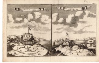 Antique Print-FORT-GHANA-ENGLISH FORT-ANOMABU-GOLD COAST-Bosman-1705