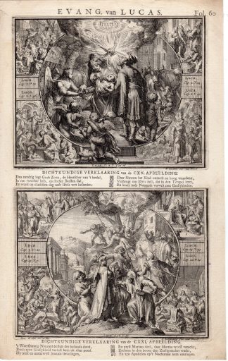 Antique Print-JESUS-PRESENTATION IN TEMPLE-JOHN THE BAPTIST-de Hooghe-1713