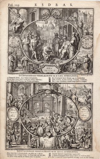 Antique Print-EXILE-RESTORATION OF JERUSALEM-PERSIAN -de Hooghe-1713