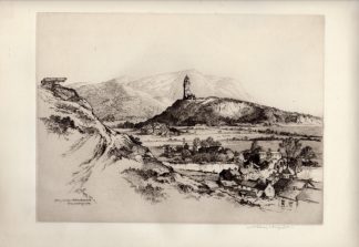 Antique Print-SCOTLAND-STIRLING-EDINBURGH-ABBEY CRAIG-CANNON-Howarth-1920