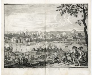 Antique Print-GRAVE-SIEGE-PARMA-NETHERLANDS-Luyken-1723