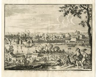 Antique Print-GRAVE-SIEGE-PARMA-NETHERLANDS-Luyken-1681