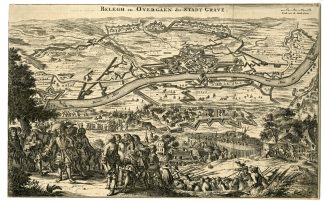 Antique Print-GRAVE-SIEGE-WILLIAM III-NETHERLANDS-de Hooghe-c. 1675