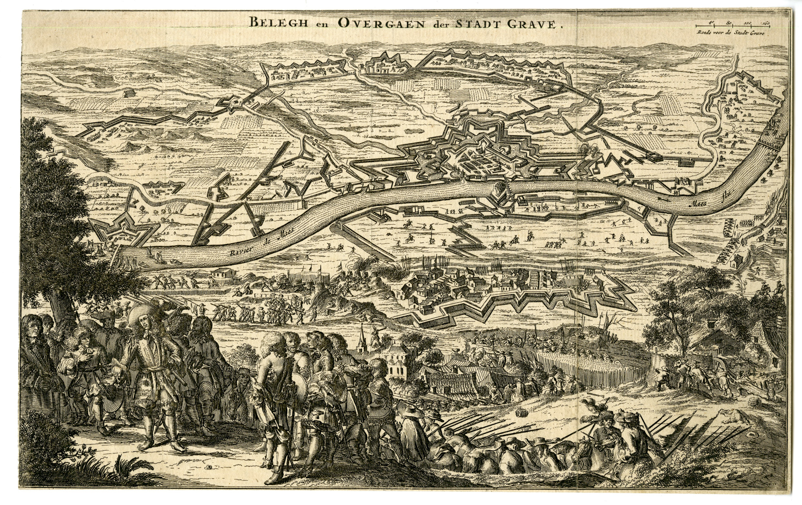 Pco 9559 416x262 Antique Print-GRAVE-SIEGE-WILLIAM III-NETHERLANDS-de Hooghe-c. 1675