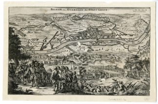 Antique Print-GRAVE-SIEGE-WILLIAM III-NETHERLANDS-de Hooghe-c. 1675