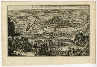 Antique Print-GRAVE-SIEGE-WILLIAM III-NETHERLANDS-de Hooghe-c. 1675