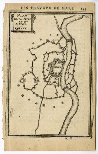Antique Print-GRAVE-SIEGE-PLAN-THE NETHERLANDS-Mallet-1671