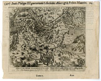 Antique Print-1603 CAMPAIGN-MAURITS-EIGHTY YEAR WAR-Frisius-Baudartius-1616