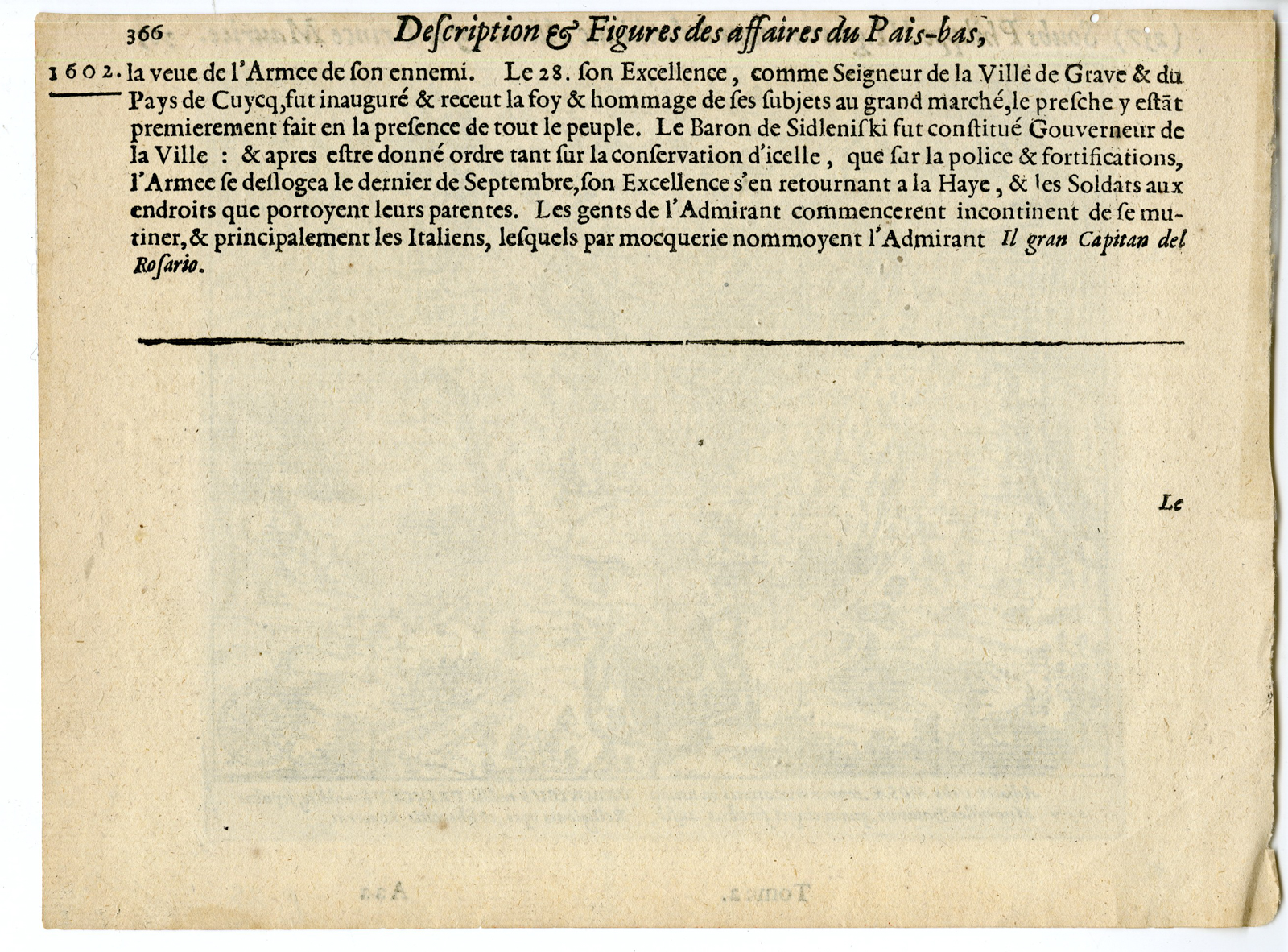 Pco 9586 416x307 Antique Print-1603 CAMPAIGN-MAURITS-EIGHTY YEAR WAR-Frisius-Baudartius-1616 - Image 2