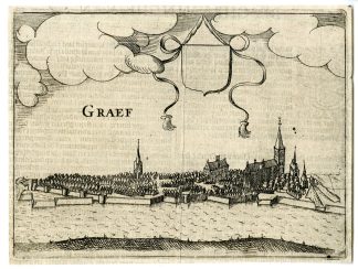 Antique Print-GRAVE-VIEW-FORTIFICATION-BRABANT-NETHERLANDS-Guicciardini-1616